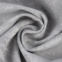 Tischdeckenstoff Damast Tischwäschestoff Teflon Dekostoff schraffiert silbergrau 3,20m Breite