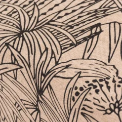 Tischdecke Orphee Botanics Leinenlook natur schwarz in versch. Größen von SCHÖNER LEBEN.