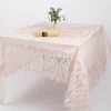 Tischdecke Outdoor Häkelspitze Amira altrosa 137x180cm