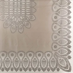 Tischdecke Outdoor Häkelspitze Amira dunkelgrau 137x180cm