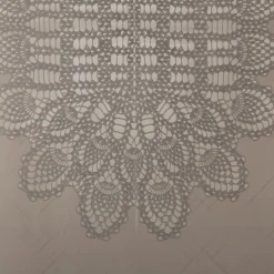 Tischdecke Outdoor Häkelspitze Amira dunkelgrau 137x180cm