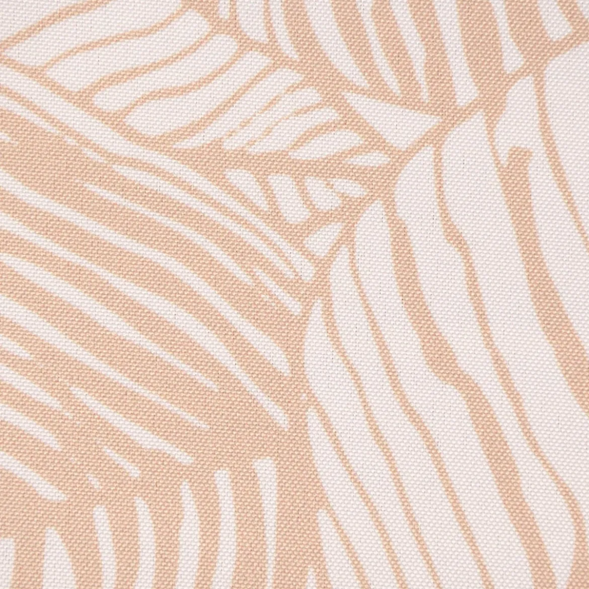 Tischdecke Roja Laub Blätter beige weiß 150x250cm