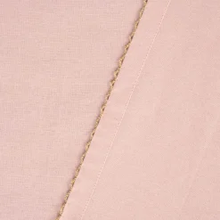 Tischdecke Runa mit Borte rosa goldfarbig 150x200cm