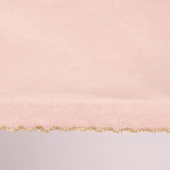 Tischdecke Runa mit Borte rosa goldfarbig 150x250cm