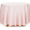 Tischdecke rund einfarbig rosa 230cm