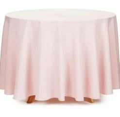 Tischdecke rund einfarbig rosa 230cm