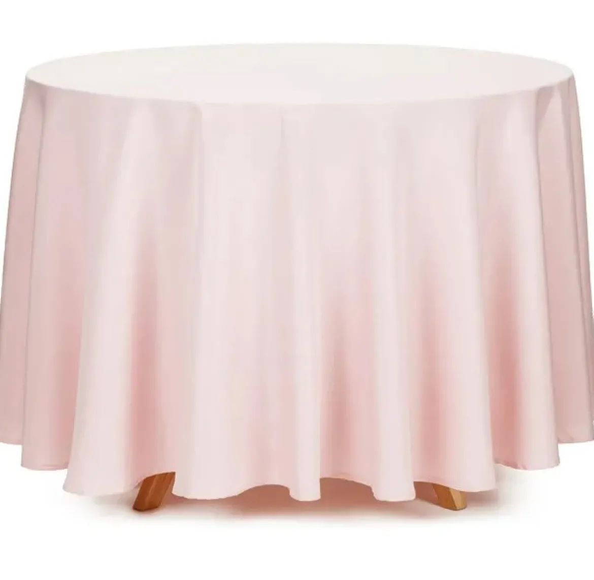 Tischdecke rund einfarbig rosa 230cm