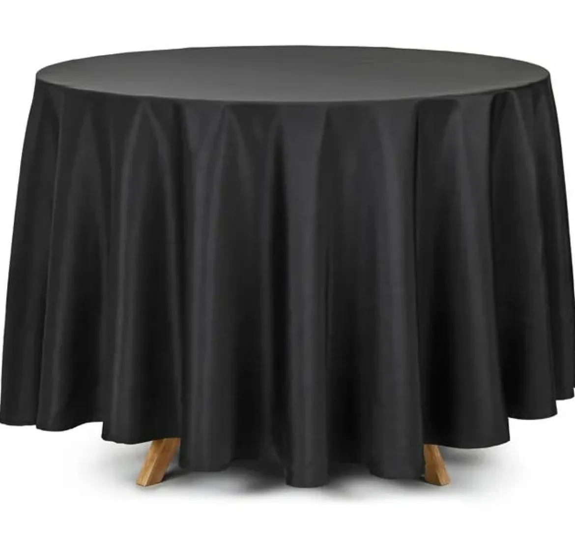 Tischdecke rund einfarbig schwarz 230cm