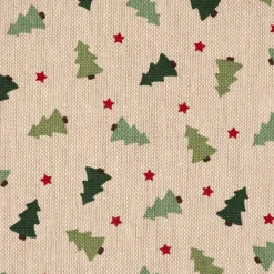 Tischdecke XMAS Tree Weihnachtsbaum Tanne im Leinenlook natur grün verschiedene Größen von SCHÖNER LEBEN.