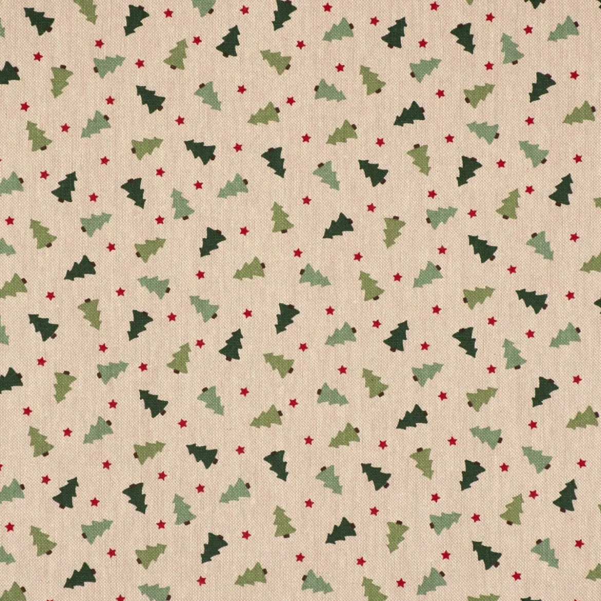 Tischdecke XMAS Tree Weihnachtsbaum Tanne im Leinenlook natur grün verschiedene Größen von SCHÖNER LEBEN.