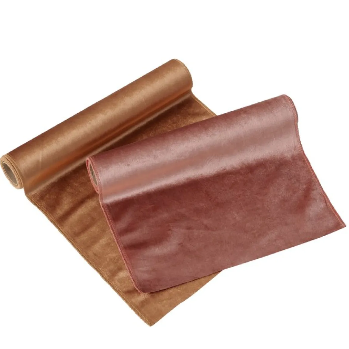 Tischdeko Samt altrosa oder nude-rosa 35,5x200cm von Boltze