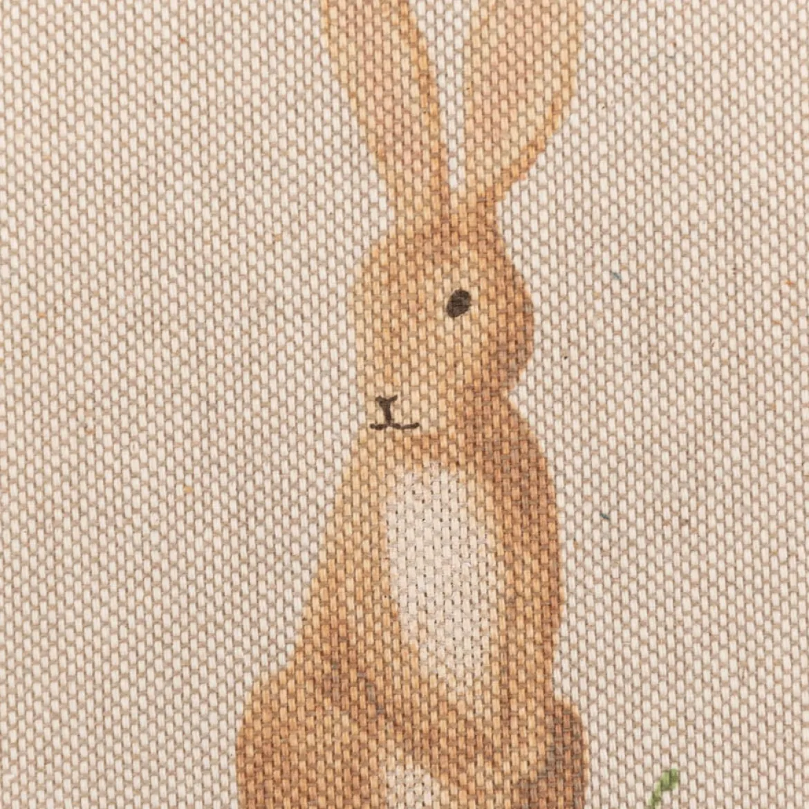 Tischläufer Aquarell Woodland Rabbit Hasen natur braun 40x160cm von SCHÖNER LEBEN.