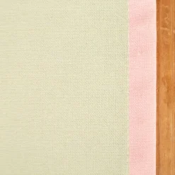Tischläufer aus Baumwolle mit Streifen Pistazie Rosa 40x160cm von SCHÖNER LEBEN.