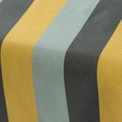 Tischläufer aus Baumwolle mit Streifen grün, grau und hellblau 40x160cm von SCHÖNER LEBEN.