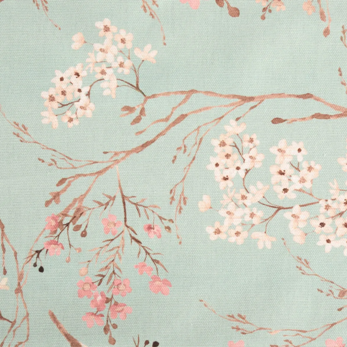 Tischläufer aus Baumwolle mit Blütenzweigen blau 40x160cm von SCHÖNER LEBEN.