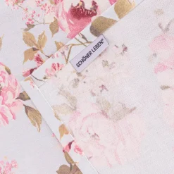 Tischläufer Classic Painted Rose Rosen hellblau rosa 40x160cm von SCHÖNER LEBEN.