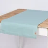Tischläufer Erik aus 100% Leinen 1-lagig 47x150cm eisblau