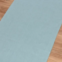 Tischläufer Erik aus 100% Leinen 1-lagig 47x150cm eisblau