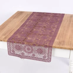 Tischläufer Häkelspitze Amira cassis 40x150cm