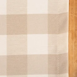 Tischläufer Karos beige weiß 40x160cm von SCHÖNER LEBEN.