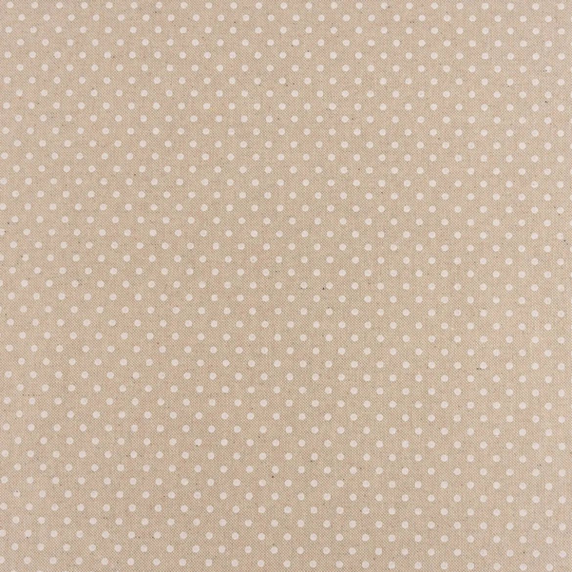 Tischläufer Leinenlook Basic Dot Pünktchen natur weiß 40x160cm von SCHÖNER LEBEN.