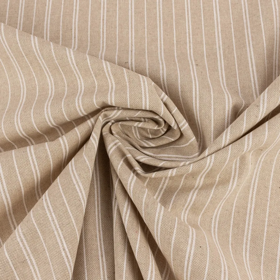 Tischläufer Leinenlook Basic Stripe Streifen natur weiß 40x160cm von SCHÖNER LEBEN.