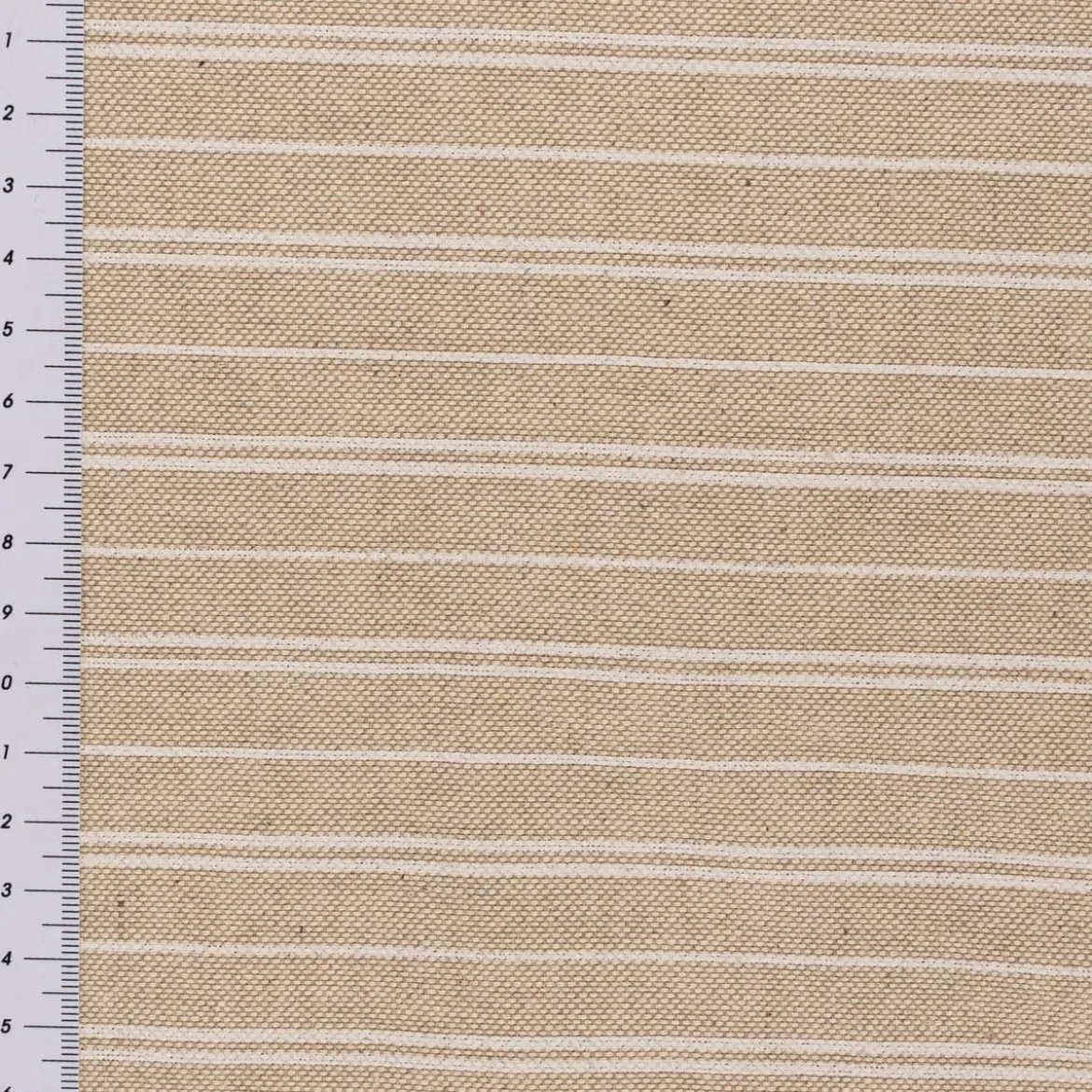 Tischläufer Leinenlook Basic Stripe Streifen natur weiß 40x160cm von SCHÖNER LEBEN.