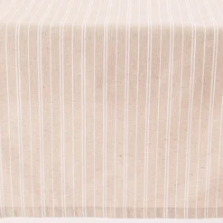 Tischläufer Leinenlook Basic Stripe Streifen natur weiß 40x160cm von SCHÖNER LEBEN.