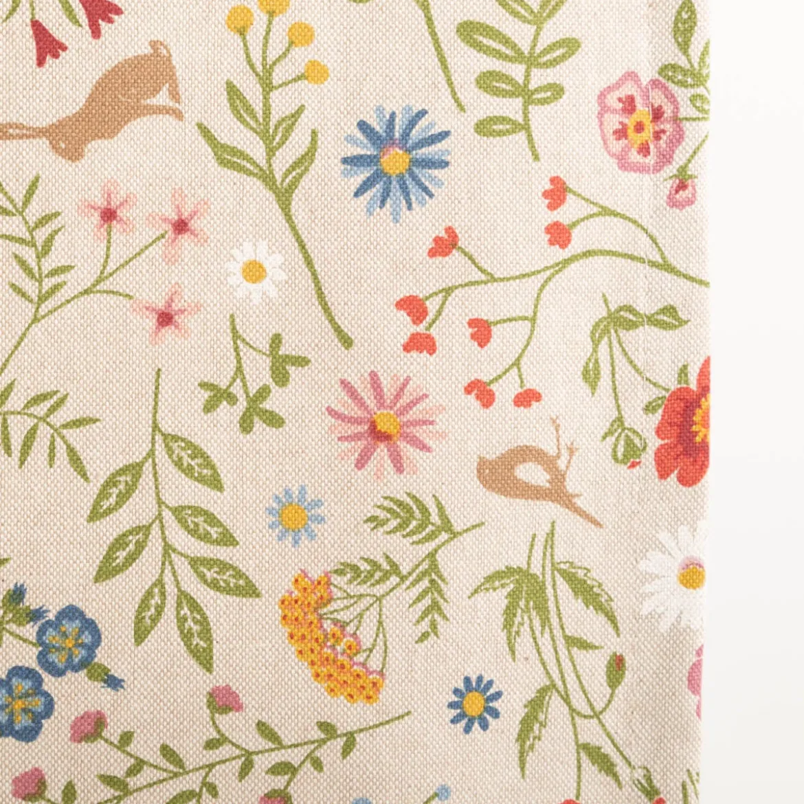 Tischläufer Leinenlook Floral Animal Garden natur bunt 40x160cm von SCHÖNER LEBEN.