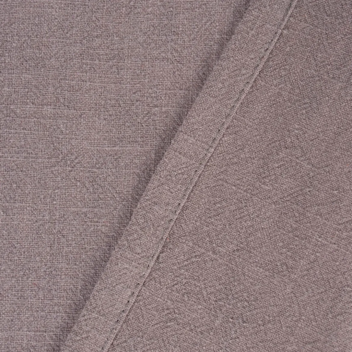 Tischläufer Leinen mit BW-Anteil einfarbig grau 40x160cm von SCHÖNER LEBEN.