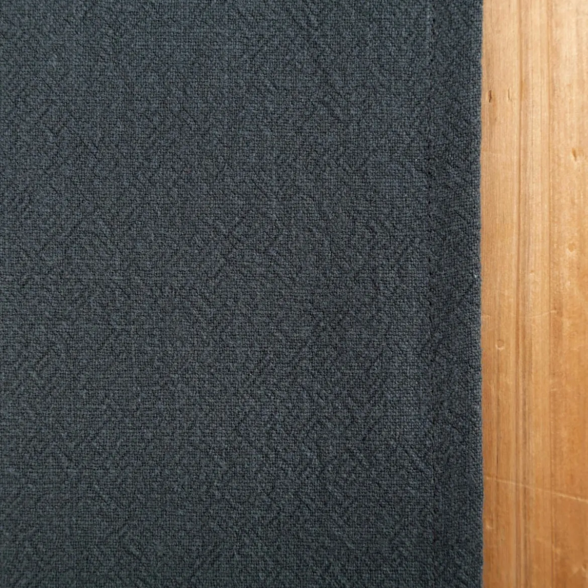 Tischläufer Leinen mit BW-Anteil einfarbig dunkelgrün 40x160cm von SCHÖNER LEBEN.