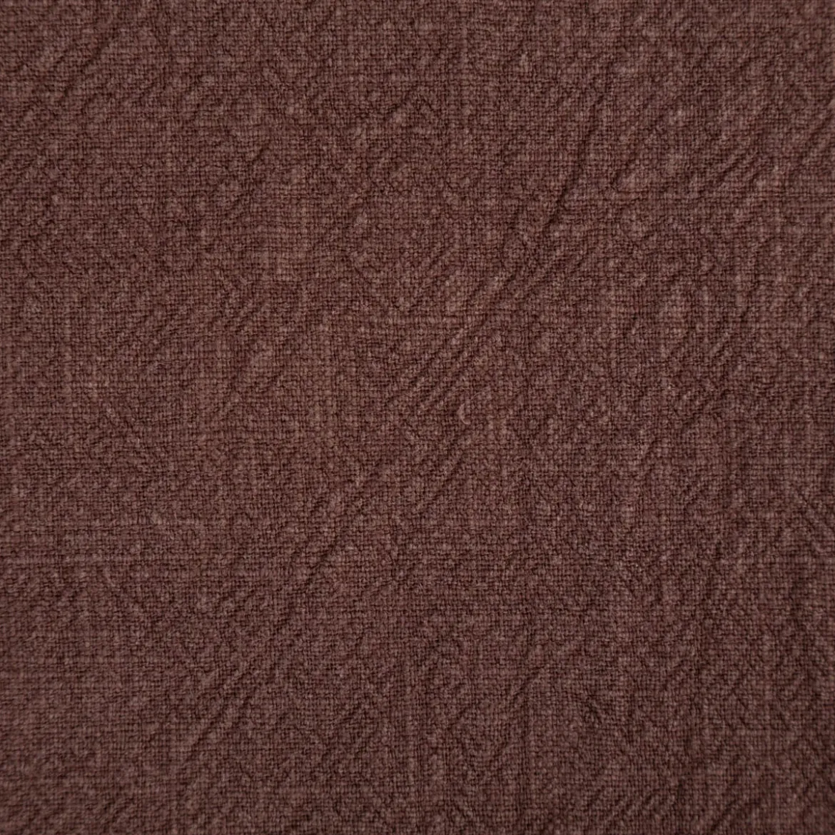 Tischläufer Leinen mit BW-Anteil einfarbig braun 40x160cm von SCHÖNER LEBEN.