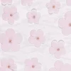 Tischläufer Tischband Tüll mit 3D Blüten rosa 0,26x5m