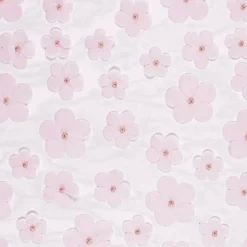 Tischläufer Tischband Tüll mit 3D Blüten rosa 0,26x5m