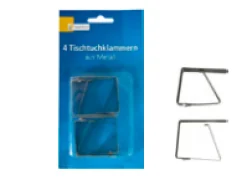 Tischtuchklammern 4 Stück Metall 5x4cm