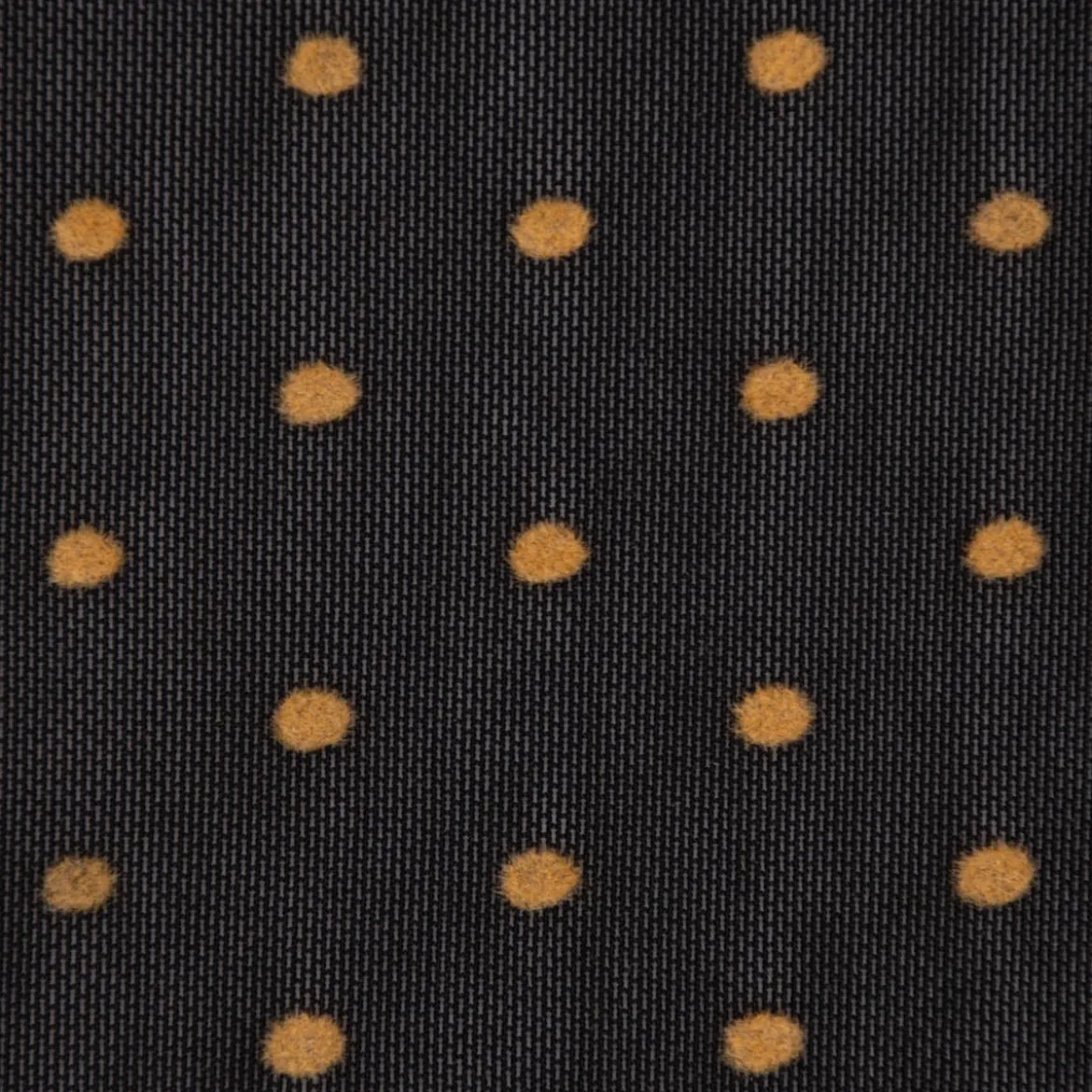Tüll Mesh Stretch extraweich mit Flock Punkte schwarz ocker 1,4m Breite