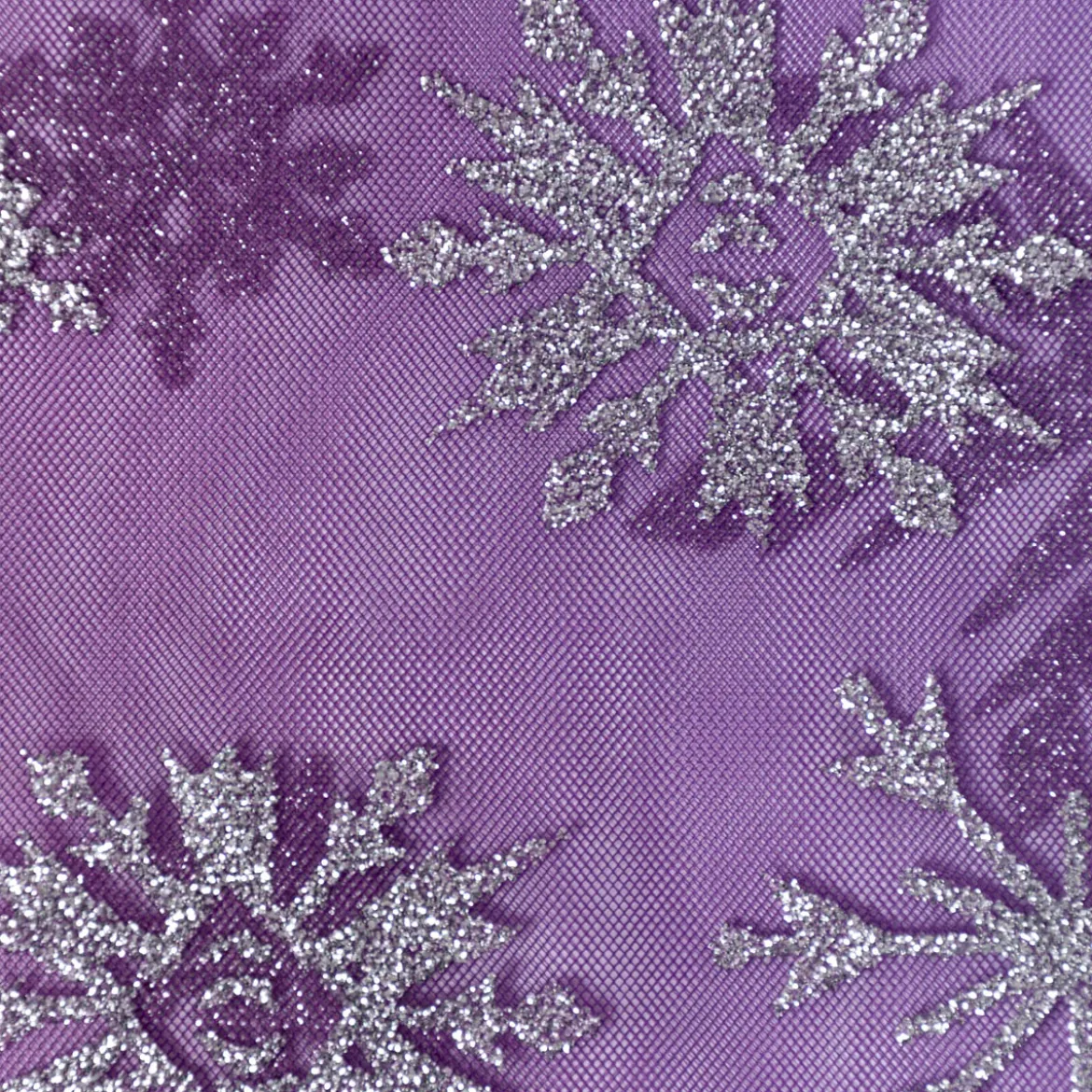 Tüllstoff Farbverlauf Glitzerkristalle pink blau silberfarbig 1,55m Breite