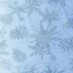 Tüllstoff Farbverlauf Glitzerkristalle blau lila silberfarbig 1,55m Breite