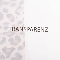Tüllstoff Leo braun – transparenter Netzstoff mit Leopardenmuster, 1,50 m Breite