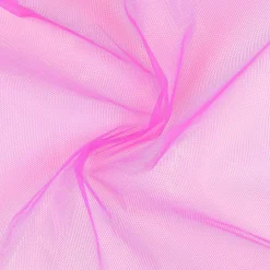 Tüll Stoff Meterware uni Pink 150cm