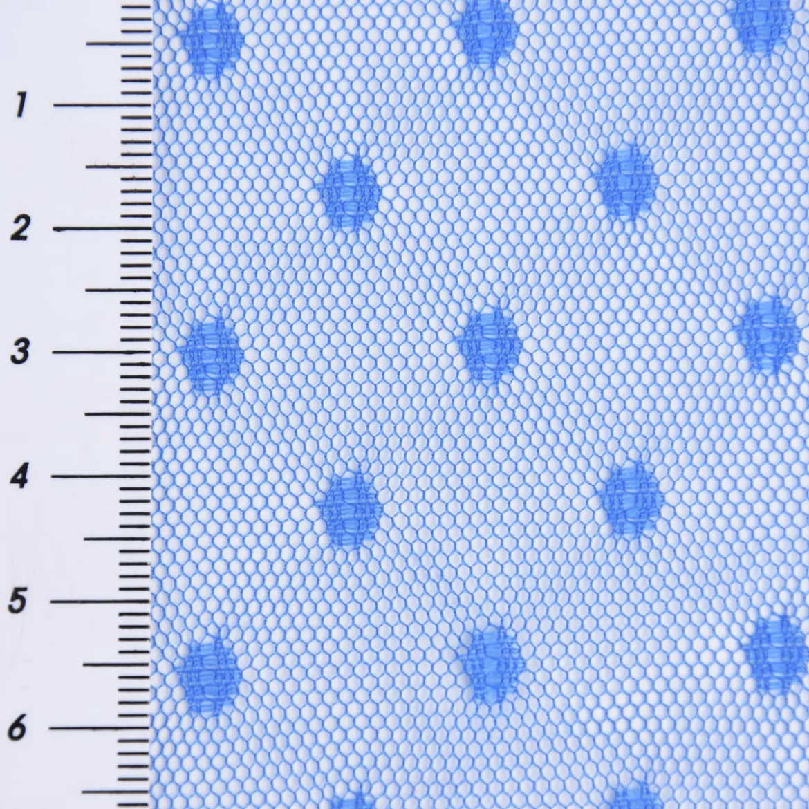 Tüll weich Brauttüll Punkte königsblau 1,60m