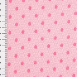 Tüll weich Brauttüll Punkte pink 1,60m