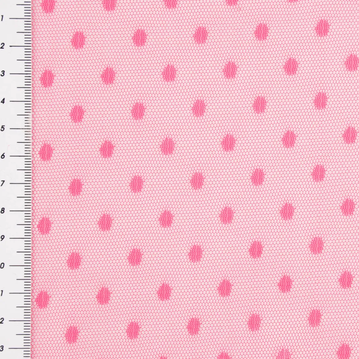 Tüll weich Brauttüll Punkte pink 1,60m