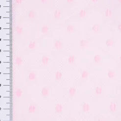 Tüll weich Brauttüll Punkte rosa 1,60m