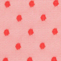 Tüll weich Brauttüll Punkte rot 1,60m