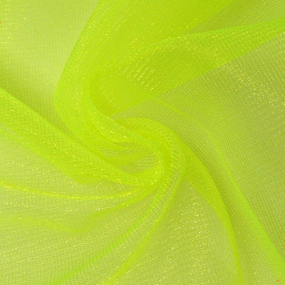 Tüll weich Schimmer neon gelb 1,5m Breite