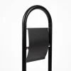 Toilettengarnitur Metall schwarz matt 78x15x22cm