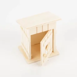 Toilettenhäuschen Miniatur aus Holz 6,5 x 8 cm von Creativ Company