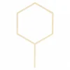 Torten Stecker Cake Topper Hexagon Holz 24cm