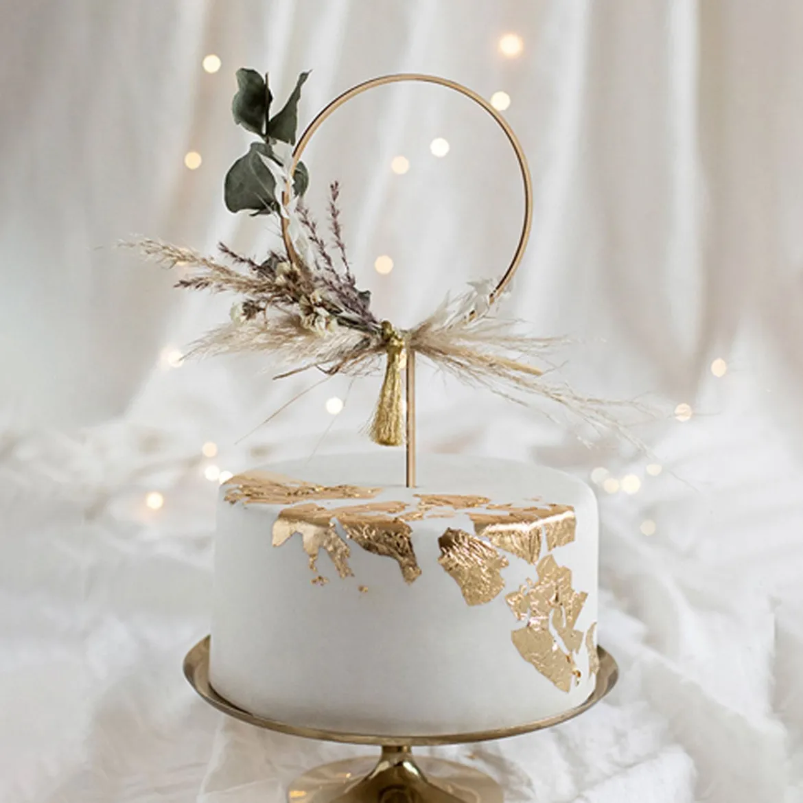 Torten Stecker Cake Topper Kreis Holz 24,5cm